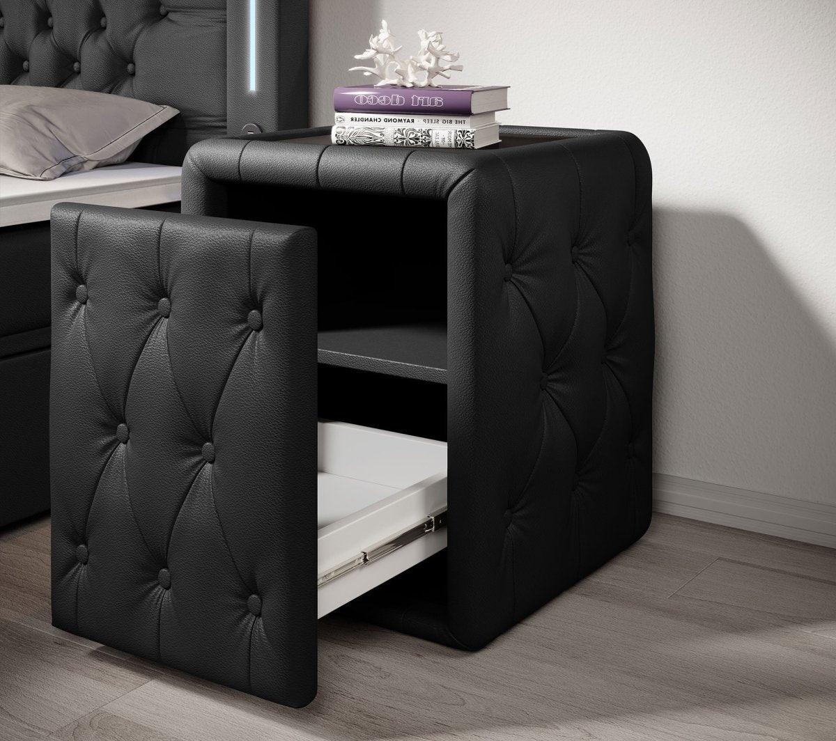 Designer Nachttisch Evora (Kunstleder)