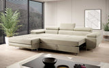 Designer Sofa Alonzo mit Schlaf- und Klappfunktion (Samt) - Luxusbetten24