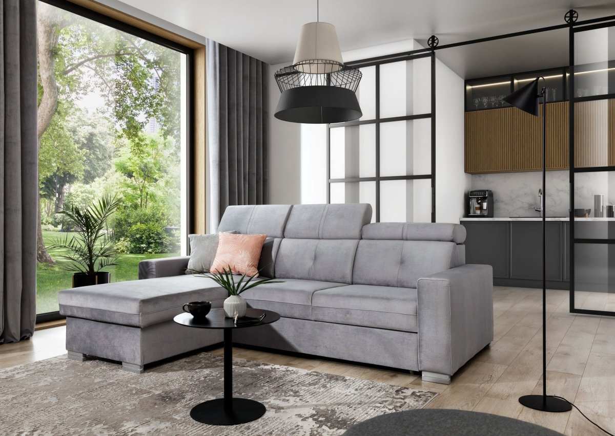 Designer Sofa Ferila mit Schlaf- und Klappfunktion - Luxusbetten24