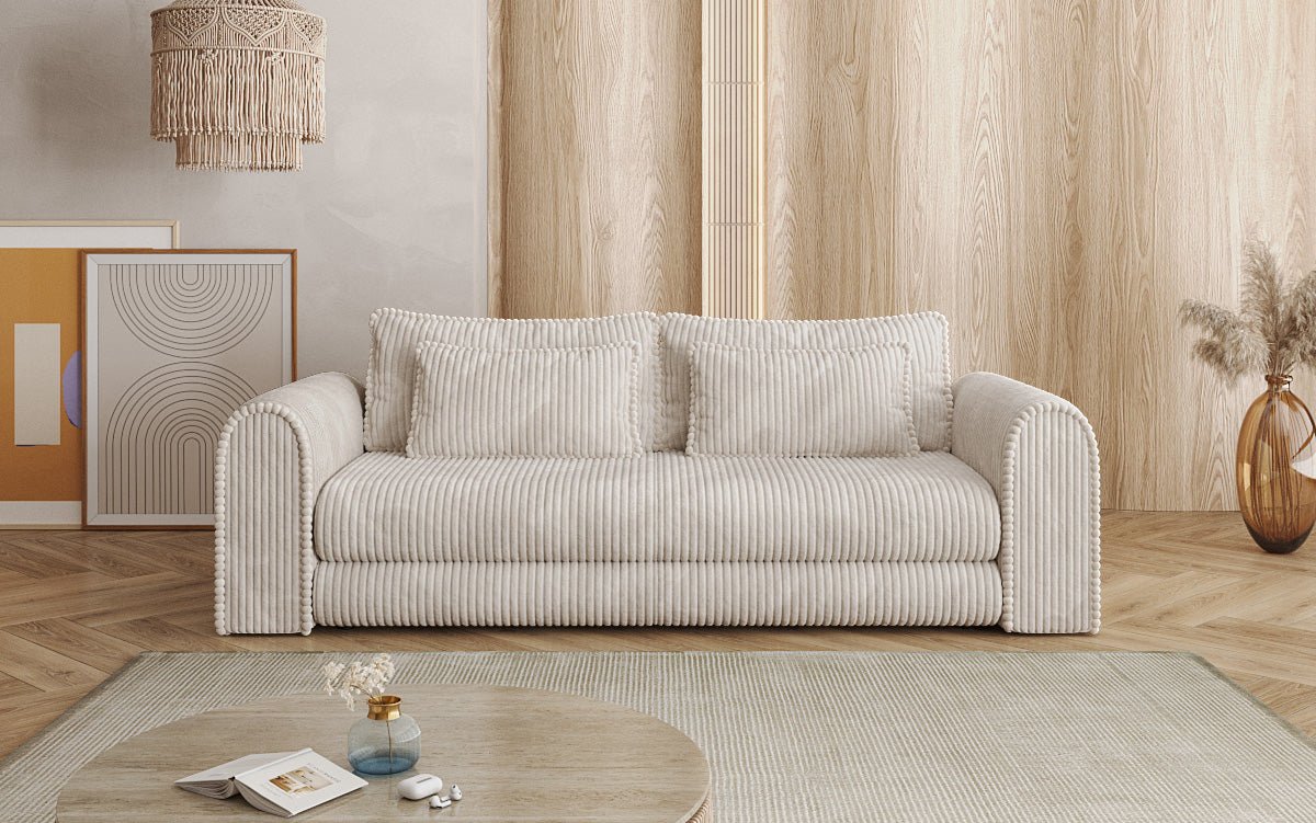 Designer Sofa Lil Buddy 3 Sitzer mit Schlaffunktion und Stauraum in Breitcord