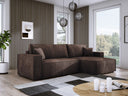 Designer Ecksofa Velanova mit Schlaffunktion und Stauraum aus Cord