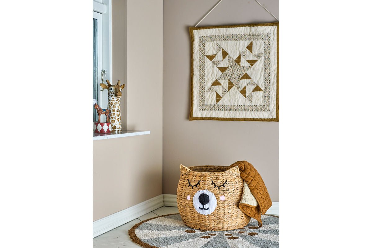 Aufbewahrungskorb Tamo – Bärenkorb aus Wasserhyazinthe