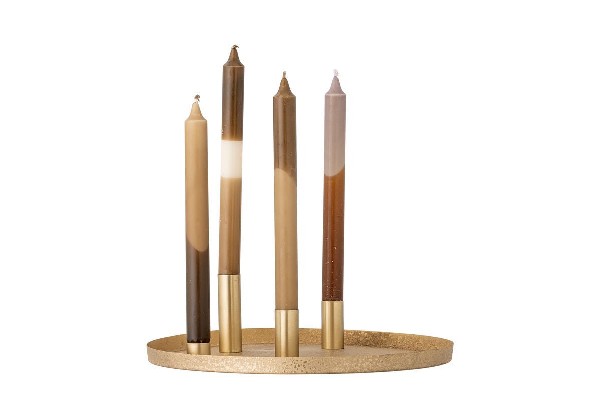 Adventskerzenhalter Virela – Metall in Goldoptik (7-teiliges Set)