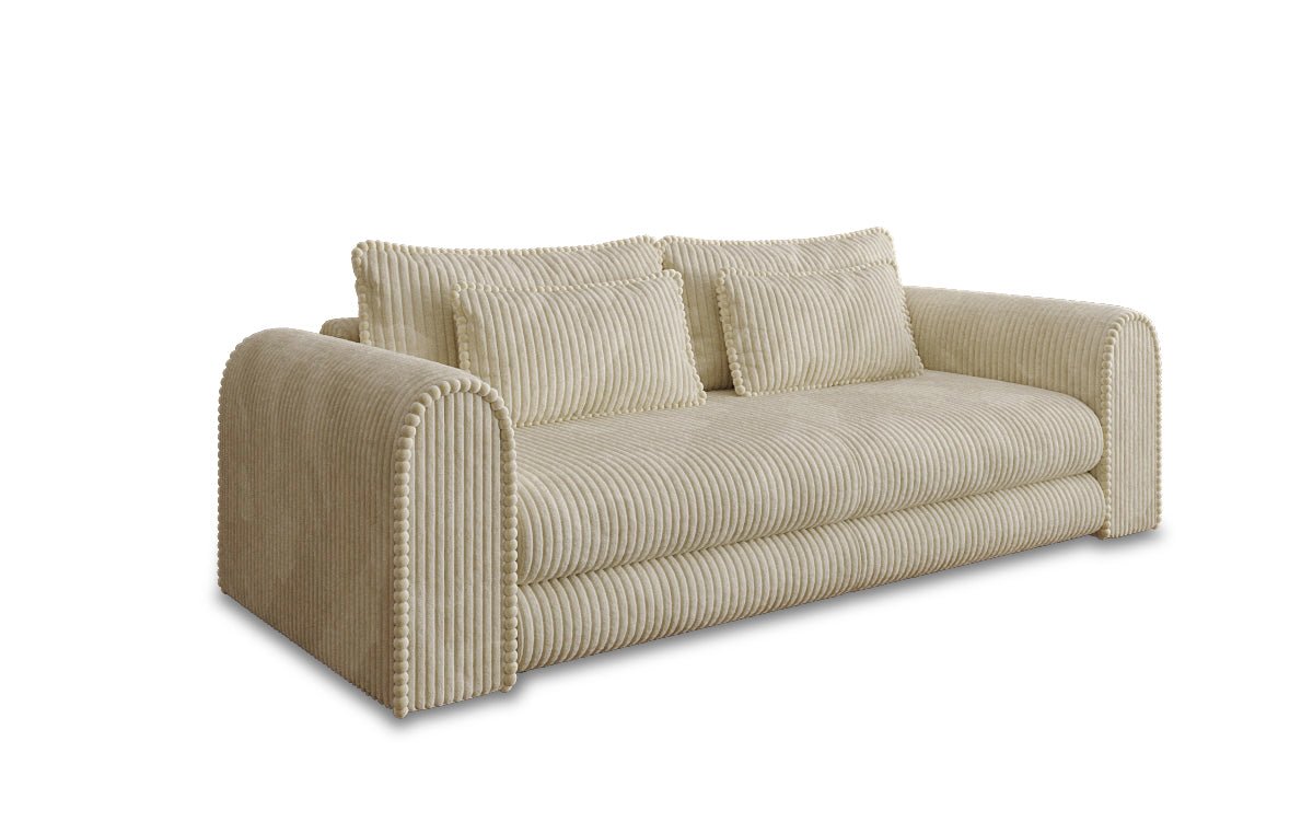 Designer Sofa Lil Buddy 3 Sitzer mit Schlaffunktion und Stauraum in Breitcord