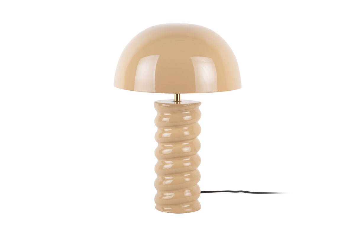 Tischlampe Milano - Designleuchte aus Eisen mit Spiralsockel