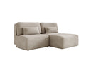Designer Ecksofa Tilia Cord mit Schlaffunktion und Stauraum