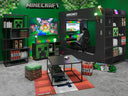 Minecraft Gaming-Hochbett BaseCamp XL mit Schreibtisch & Regal