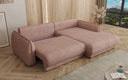 Designer Ecksofa Mojave II Stoff mit Schlaffunktion und Stauraum