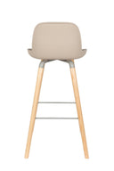 Barhocker Albert Kuip 2er-Set – aus Polypropylen-Kunststoff in Taupe