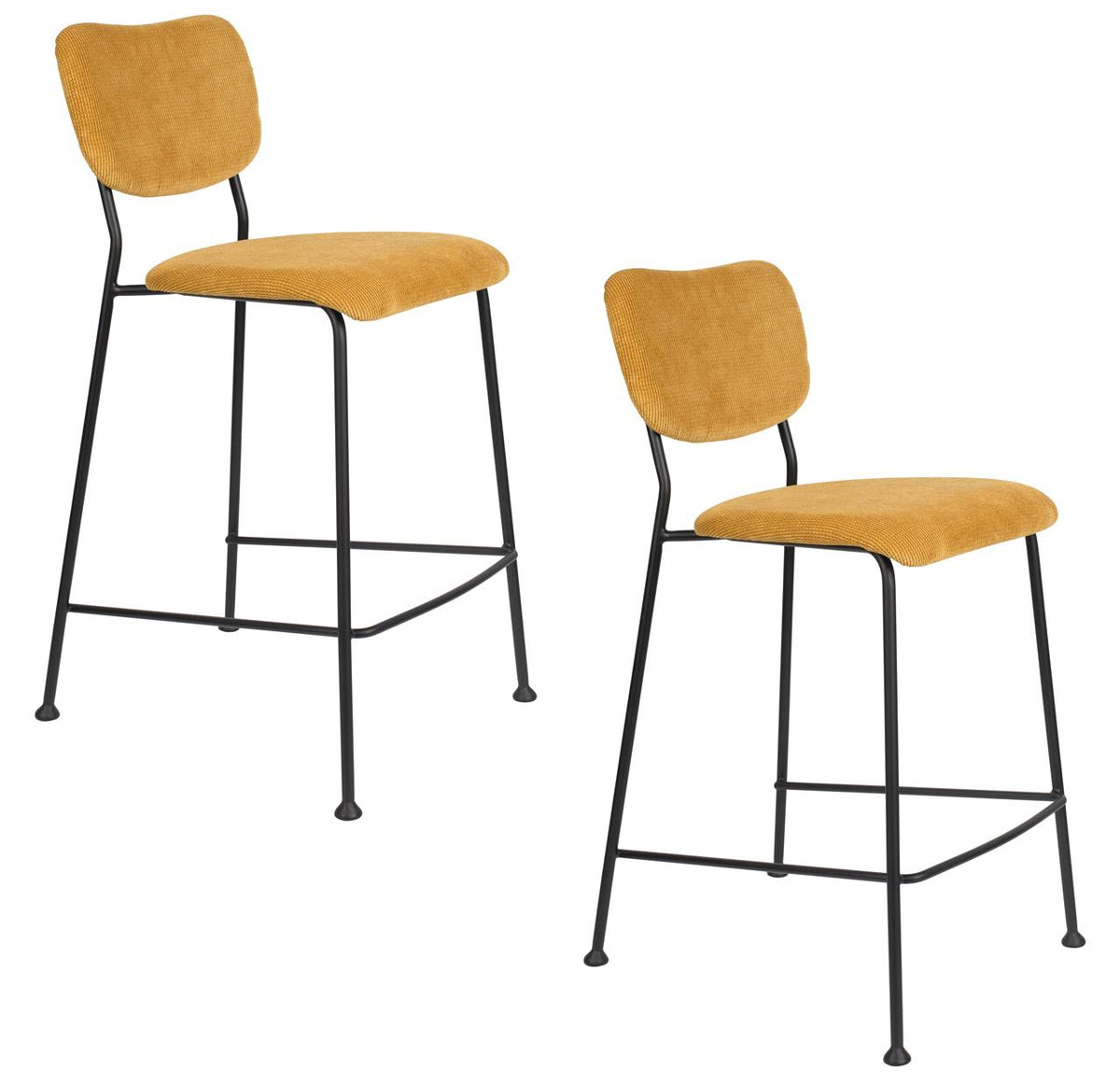 Barhocker Benson 2er-Set – aus Cord in zwei Farben
