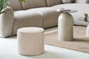 Hocker Nivara - Beige mit Kortoptik
