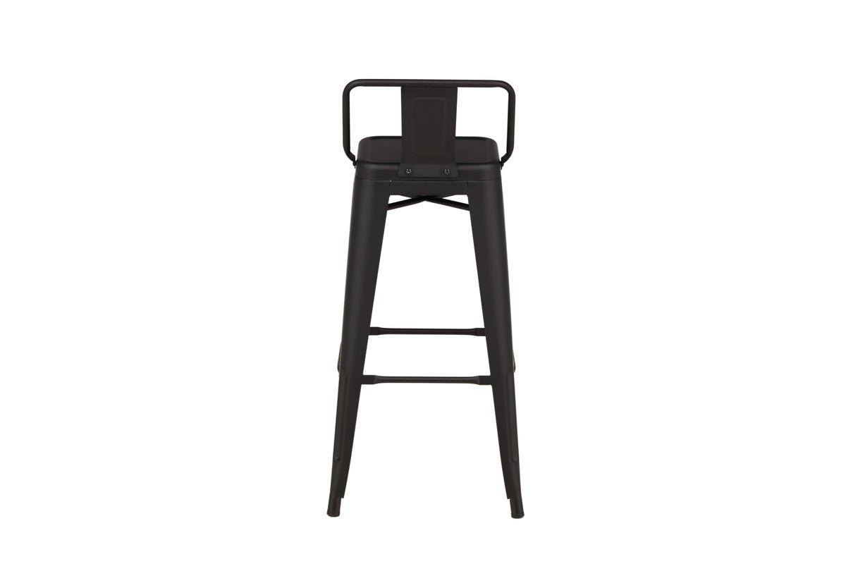 4er Set - Barhocker Tamo - Robust aus Stahl in Schwarz
