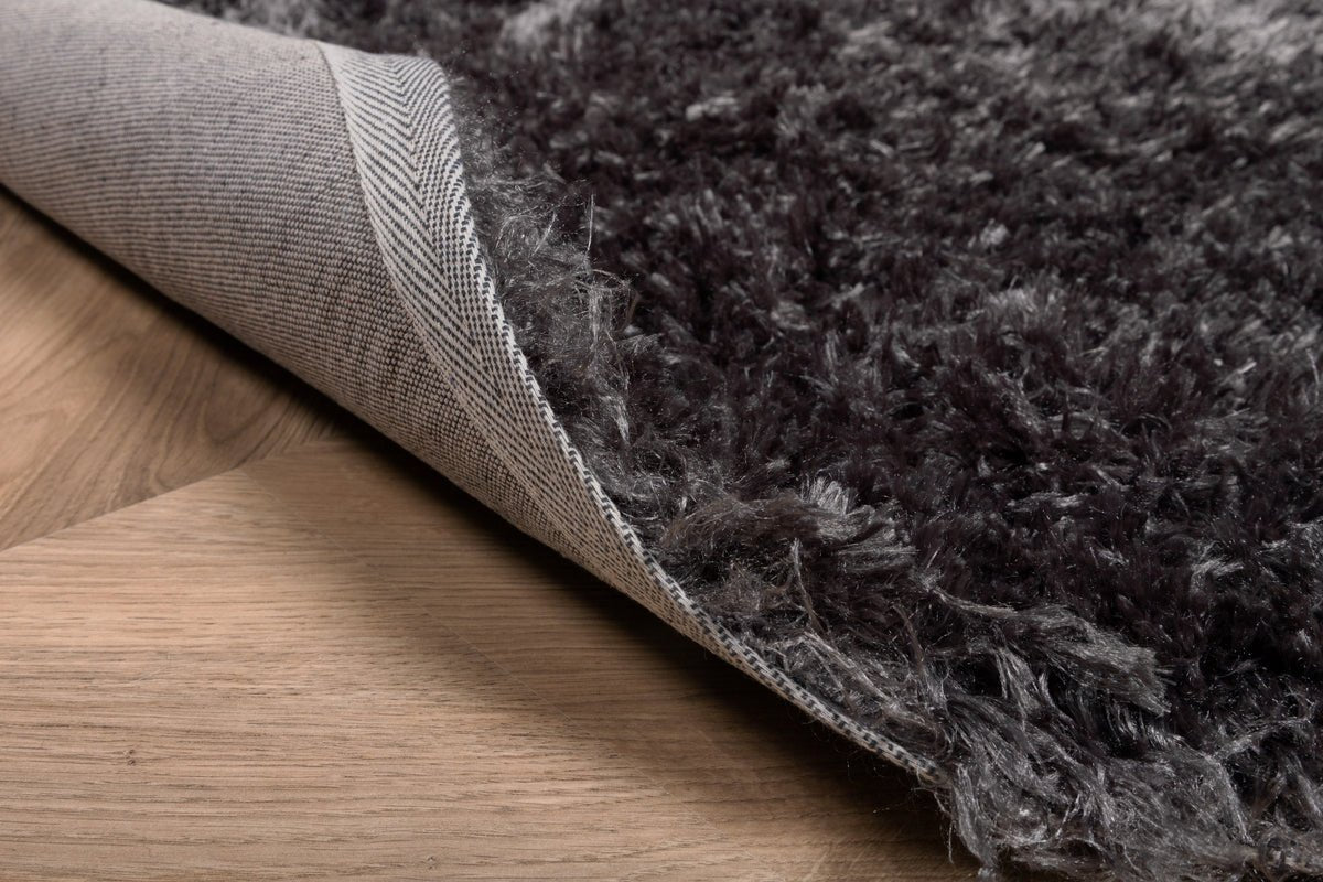 Teppich Nassa – runder Hochflor aus Polyester