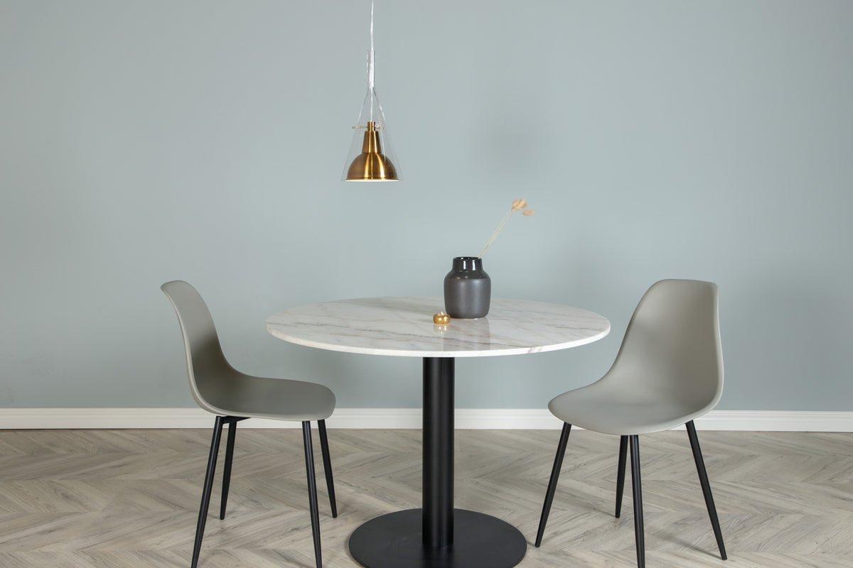 Pendelleuchte „Impala" – Aus messingfarbenem Aluminium