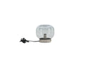 Tischlampe Olivin – Mit elegantem rauchschwarzen Lampenschirm