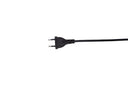 Stehlampe Diana – Schwarzes Gestell mit Rattan Lampenschirm