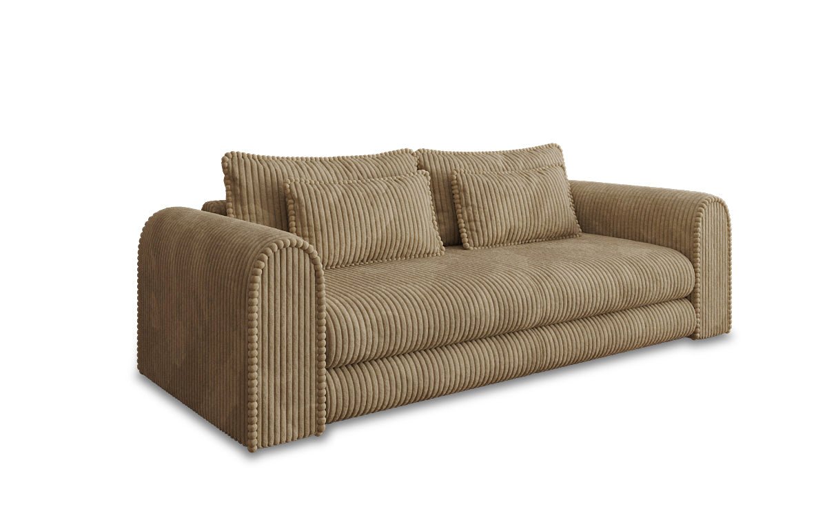 Designer Sofa Lil Buddy 3 Sitzer mit Schlaffunktion und Stauraum in Breitcord