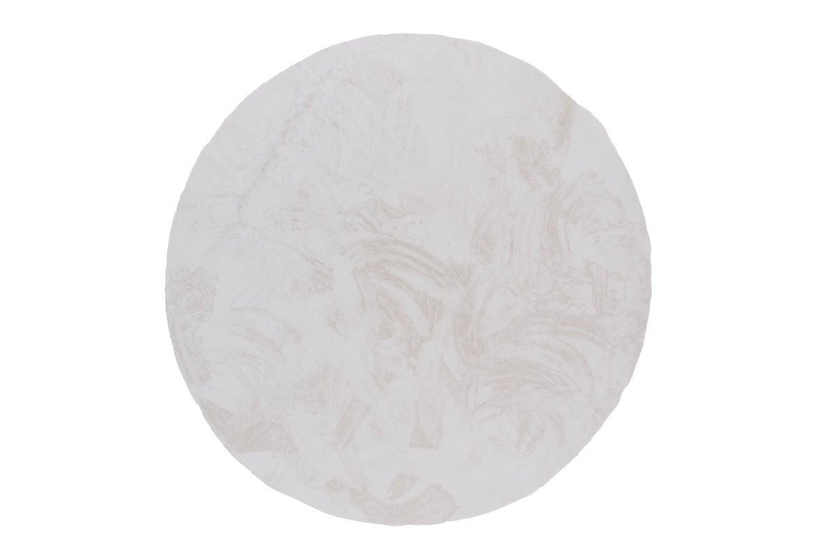 Teppich Isara – in Weiß aus Polyester & Baumwolle