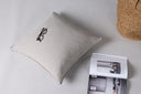 Kissenbezug Moments - 60x60 cm in Beige und Grau aus 100% Baumwolle