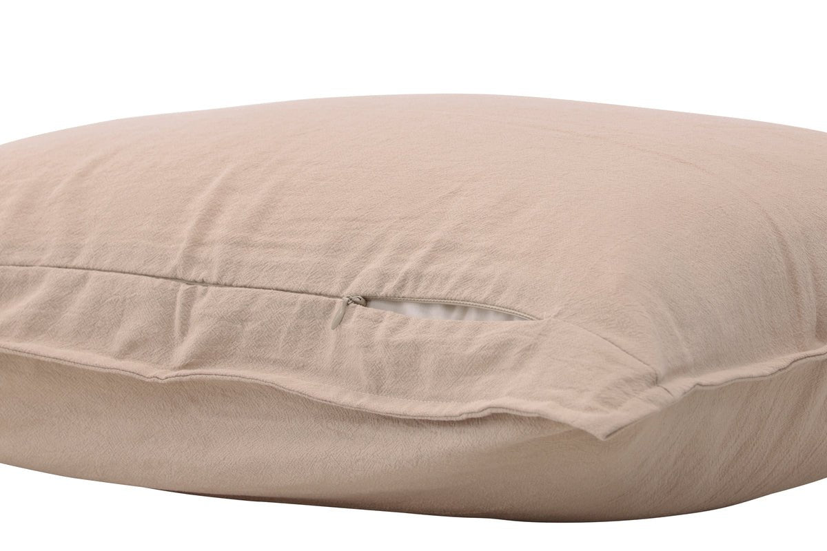 Kissenbezug Hygge - 50x90 cm in Braun, Beige und Weiß aus 100% Baumwolle