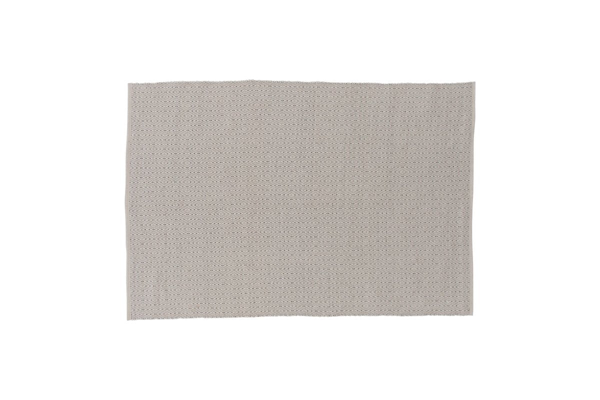 Teppich Helena – rechteckig in Beige aus Polyester & Baumwolle