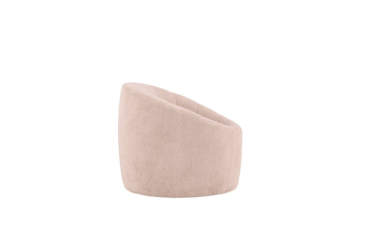 Sessel Effi - mit beigem Polyesterbezug