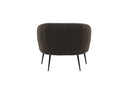 Designer Lounge Sessel Maleno – Bouclé-Relaxsessel in Anthrazit