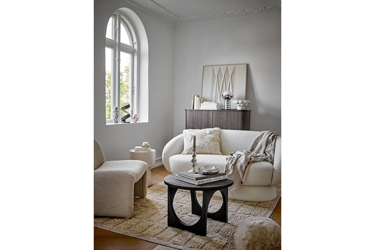 Zierkissen Alba – Getuftetes Ton-in-Ton-Design in Naturtönen