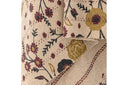 Tagesdecke Fiora – recycelte Baumwolle mit floralem Muster
