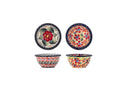 Schalen-Set Floria – Buntes Steingut (2-teilig)