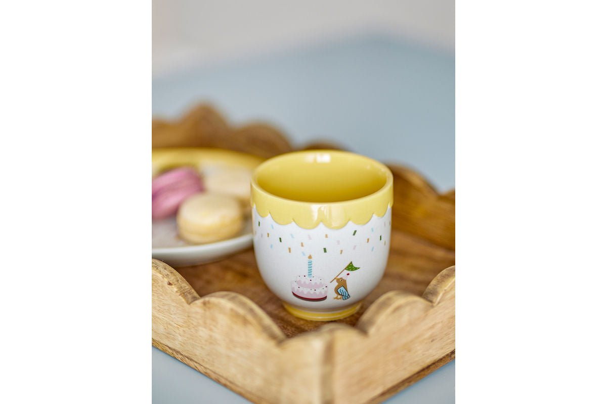 Tasse Suma – Gelb, aus Steingut