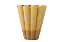 Vase Yellow Brülé – aus Steingut