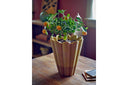 Vase Yellow Brülé – aus Steingut