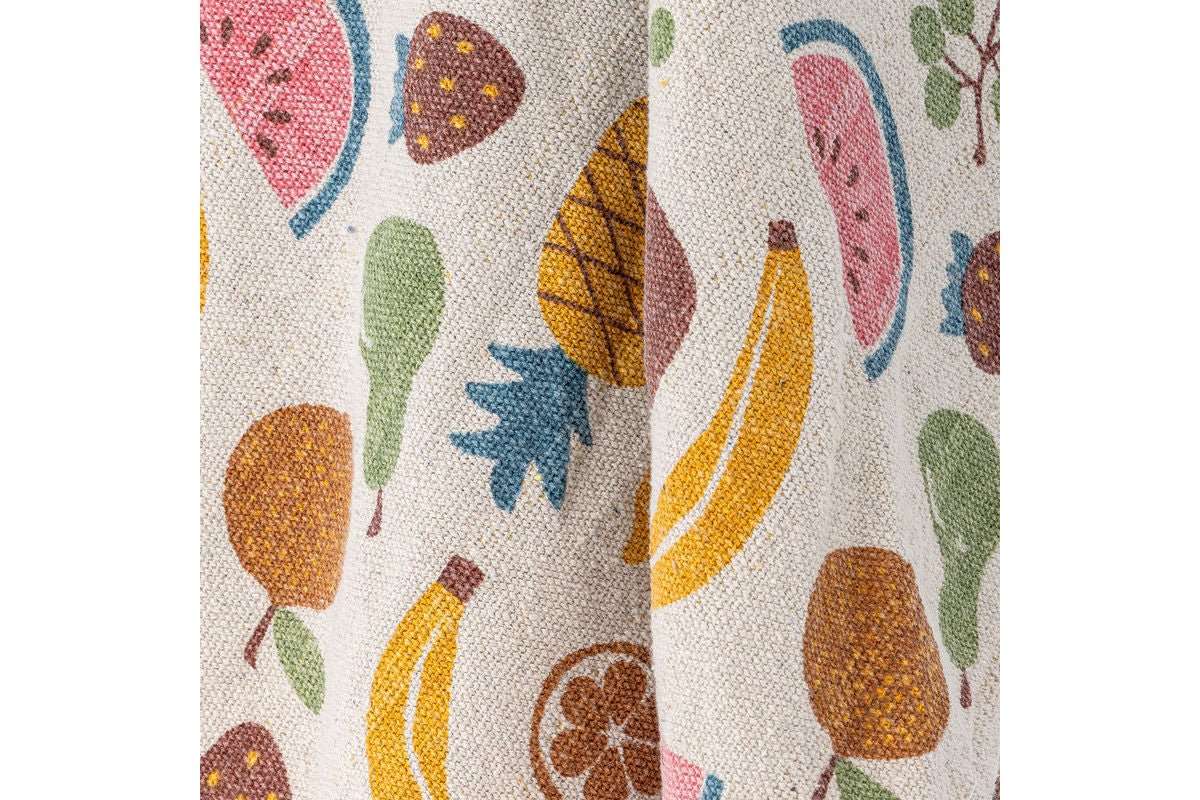 Überwurfdecke Lucy - Bunt, aus recycelter Baumwolle
