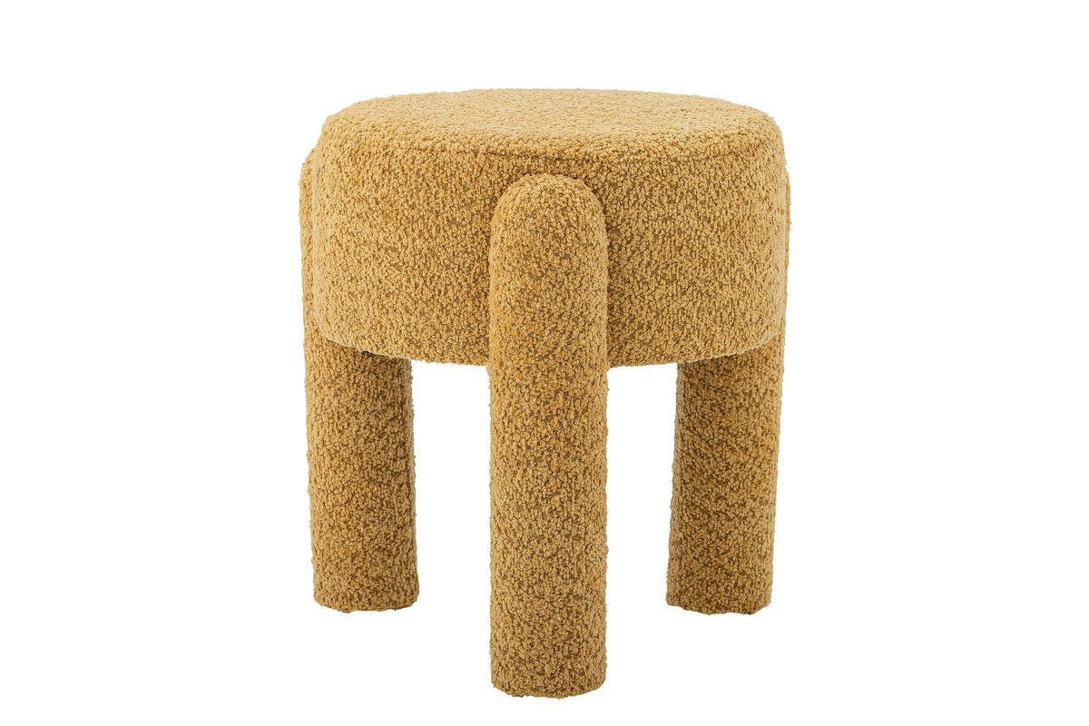 Beistellhocker Bini – Dekorativer Hocker in Gelb