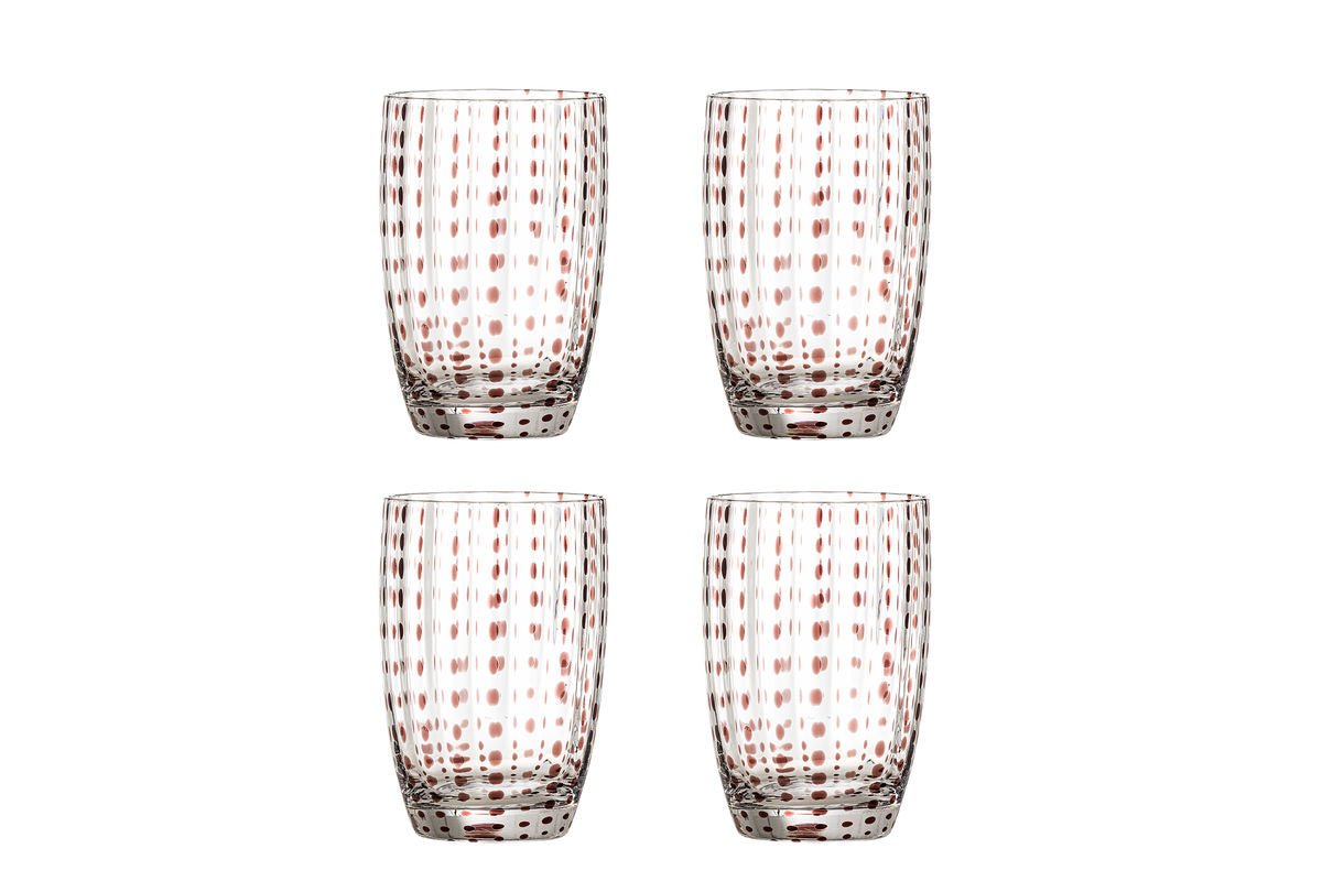 Trinkgläser Nola – mundgeblasenes Glas in verschiedenen Farben (4er-Set)