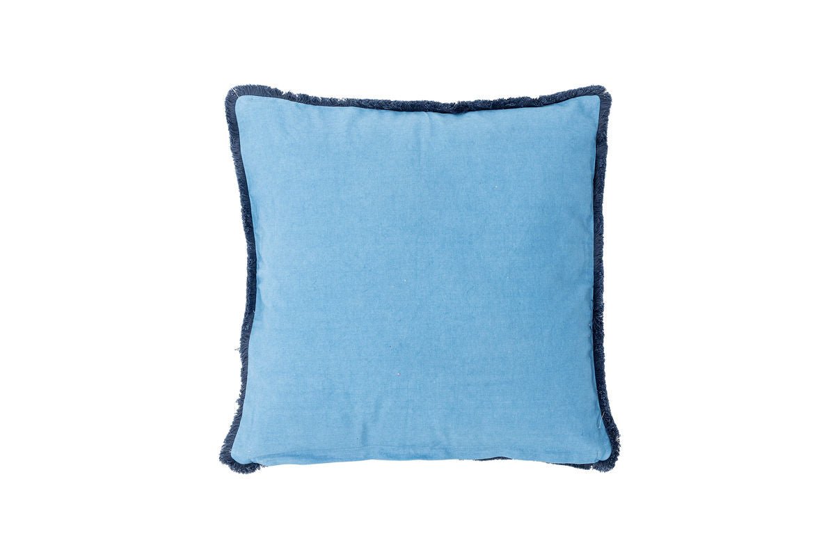Zierkissen Lana - aus Baumwolle in der Farbe Blau