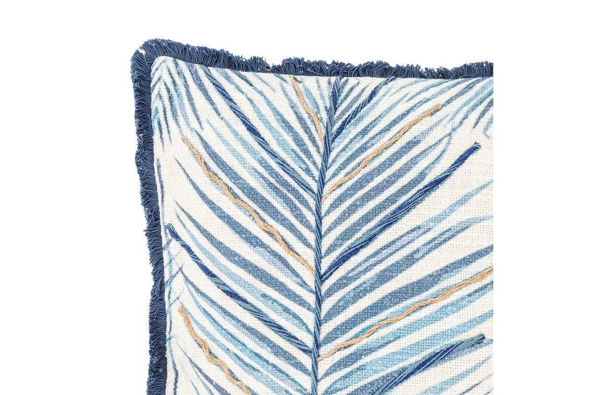 Zierkissen Lana - aus Baumwolle in der Farbe Blau