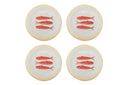 Teller-Set Maris – Steingut mit Fischmotiv (4er-Set)