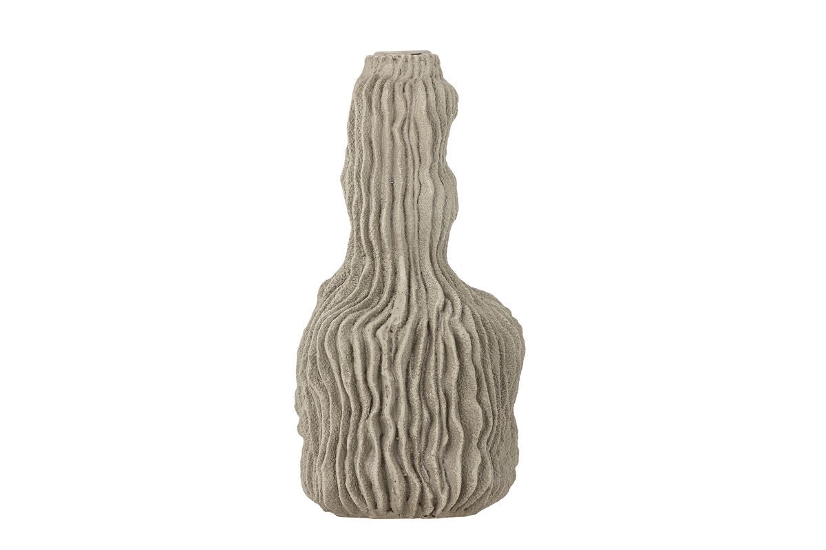 Kerzenhalter Nora – Graues Polyresin