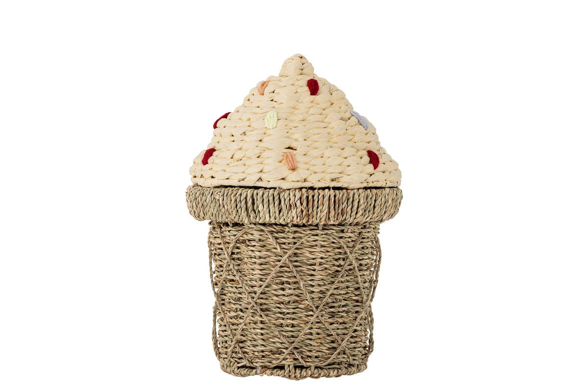Aufbewahrungskorb Bali für Kinder – Eistütenkorb aus Seegras