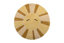 Kinder-Teppich Sunny – Gelber Wollteppich mit Sonnenmotiv