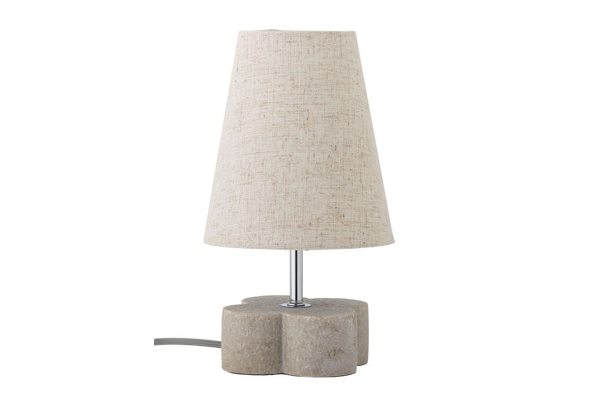 Tischlampe Keldinor - Beige Steingut