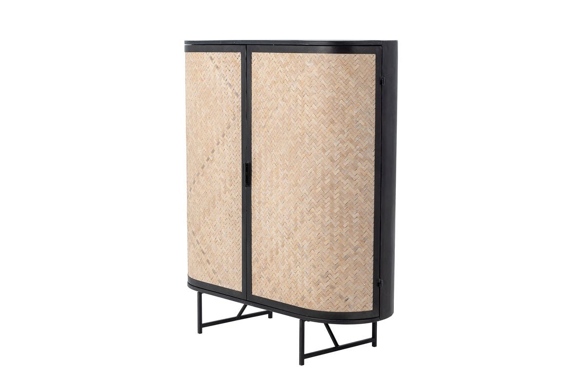 Kommode Elvara – Metallrahmen mit Wiener Geflecht in Naturton