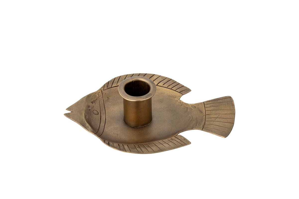 Kerzenhalter „Pisaro“ – Metall in Goldoptik