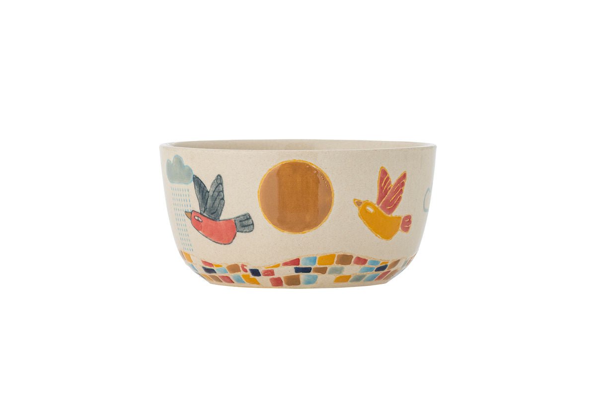 Schale Zephyr – Natur, aus Steingut gefertigt