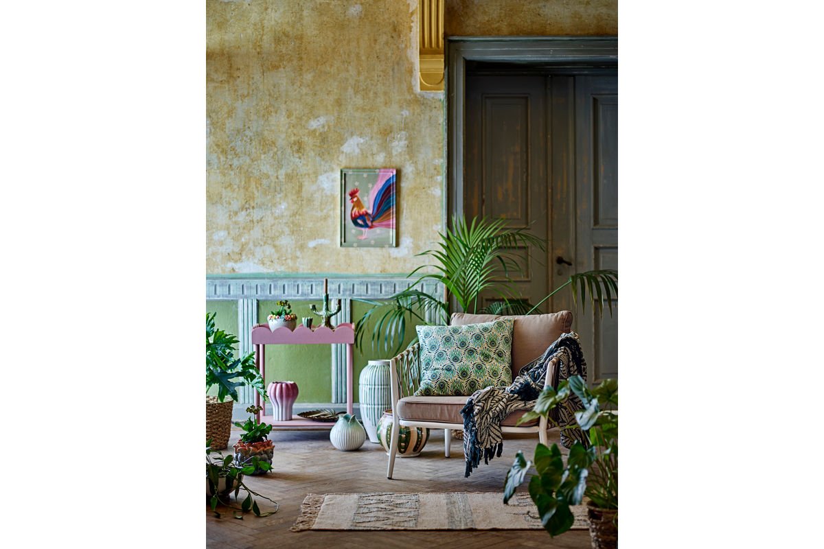 Vase „Lioren“ – Grünes Steingut