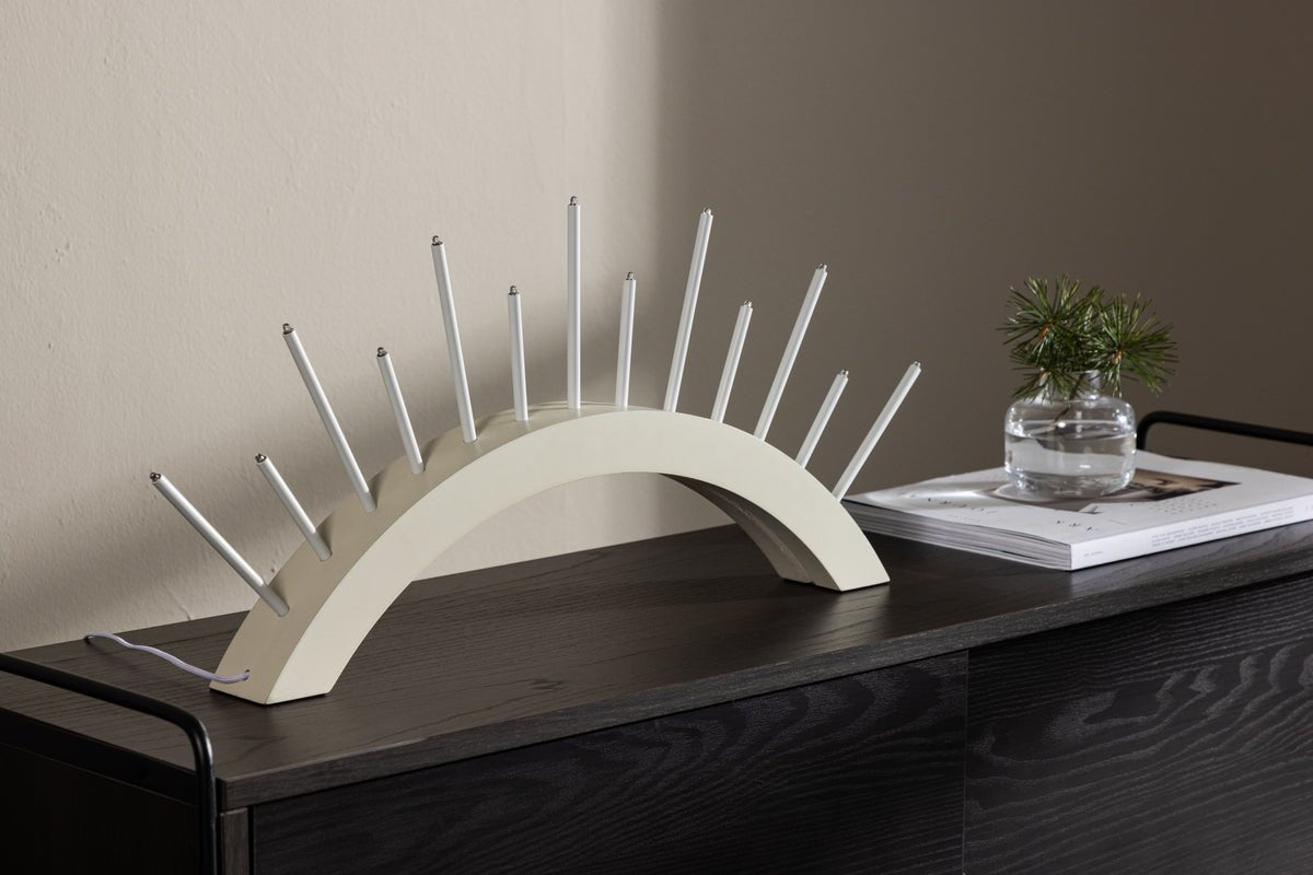 Weihnachtsbeleuchtung Luma - Rundbogen Beige oder Schwarz