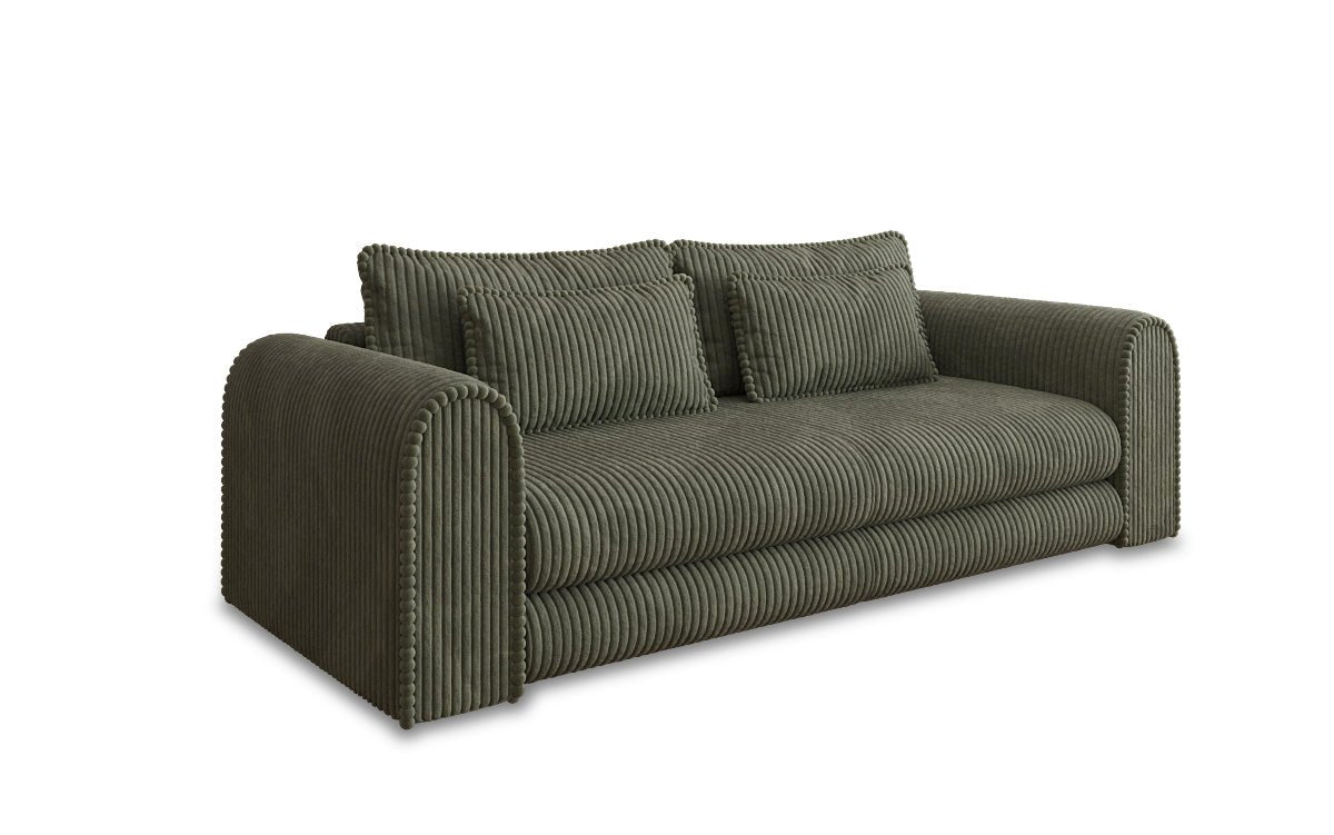 Designer Sofa Lil Buddy 3 Sitzer mit Schlaffunktion und Stauraum in Breitcord