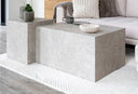 Designer Couchtisch Paris in Marmor Optik